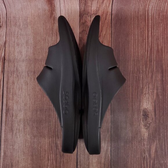 Oofos Ooahh Unisex Size Mens 12 Womens 14 Black Slides Sandals Recovery Comfort - Picture 8 of 14